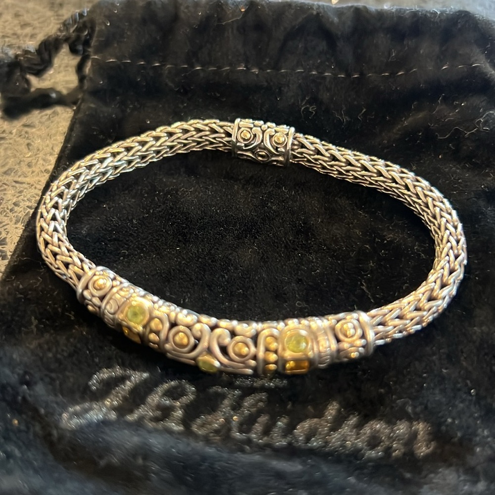 JOHN HARDY 925 Silver & 18K GOLD - Vintage
Peridot & Citrine Bracelet